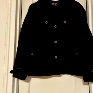 Quilted jacket, black, from Talbots.